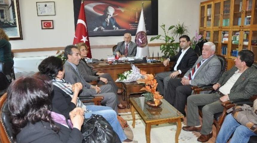 &Ouml;mer G&uuml;nel, Aydın Baro Başkanı Germen&rsquo;i Ziyaret Etti