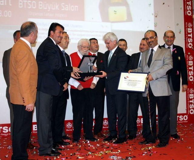 TEMA Vakfı Başkanı'na Kalite Ödülü Verildi