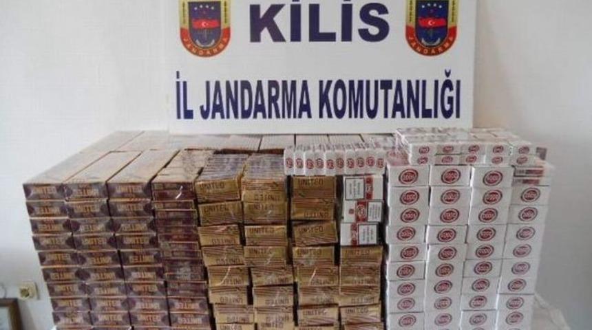 Kilis'te 2 Bin 450 Paket Kaçak Sigara Ele Geçirildi