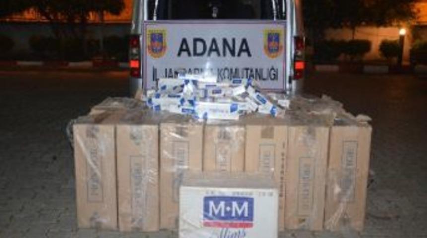 Adana'da 11 Bin 100 Paket Ka&ccedil;ak Sigara Ele Ge&ccedil;irildi