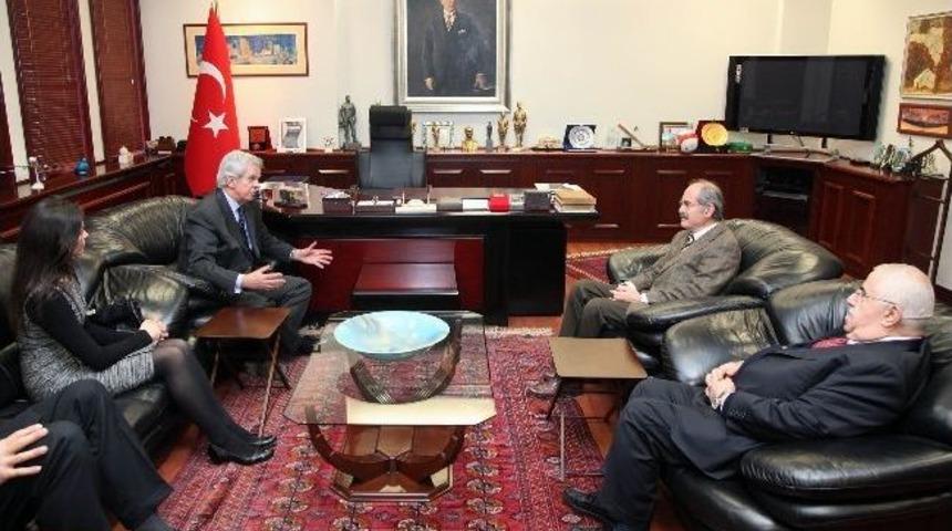 Brezilya B&uuml;y&uuml;kel&ccedil;isi Jardım&rsquo;dan Başkan B&uuml;y&uuml;kerşen&rsquo;e Ziyaret