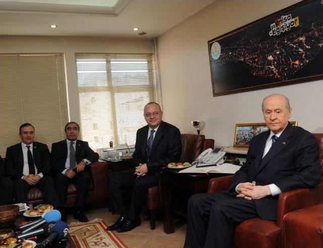 Mhp Lideri Bahçeli’den, Başkan Ergün’e Övgü