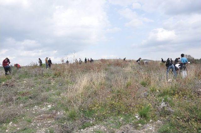 Öğrenci İle Polis Birlikte Fidan Dikti