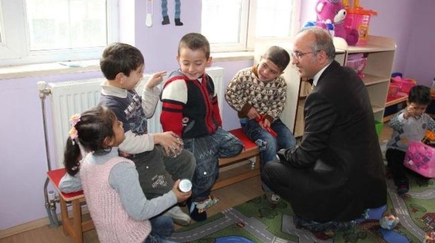 Vali Yurdakul&rsquo;un Anaokulları Ziyareti