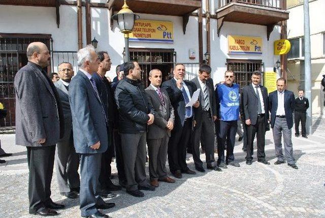 Amasya’da Ptt Çalışanlarından İş Bırakma Eylemi