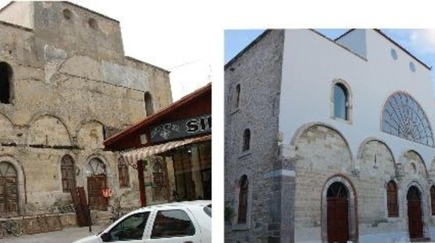 &Ccedil;eşme Aya Haralambos Kilisesi Restore Edildi