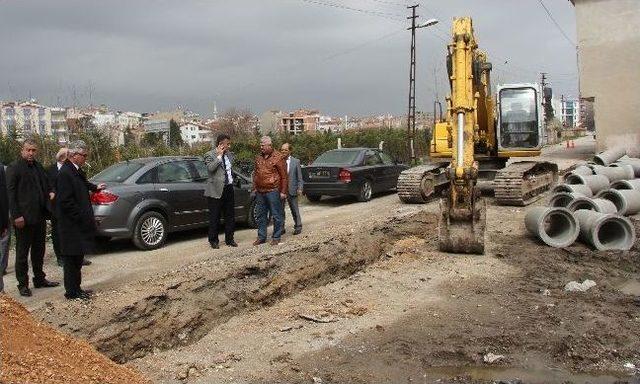 Başkan Çağlayan Çalışmaları Yerinde İnceledi