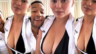 Chrissy Teigen yine olay oldu: Emziriyorum