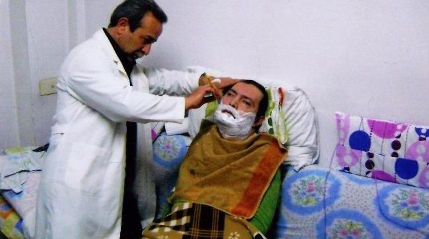 K&ouml;şk&rsquo;te Yatalak Hastalara Y&ouml;nelik Berber Hizmeti Verilmeye Başlandı