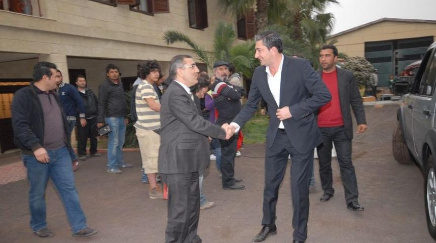 Başkan &Ccedil;elikcan &lsquo;Dila Hanım' Dizisinin Setini Ziyaret Etti