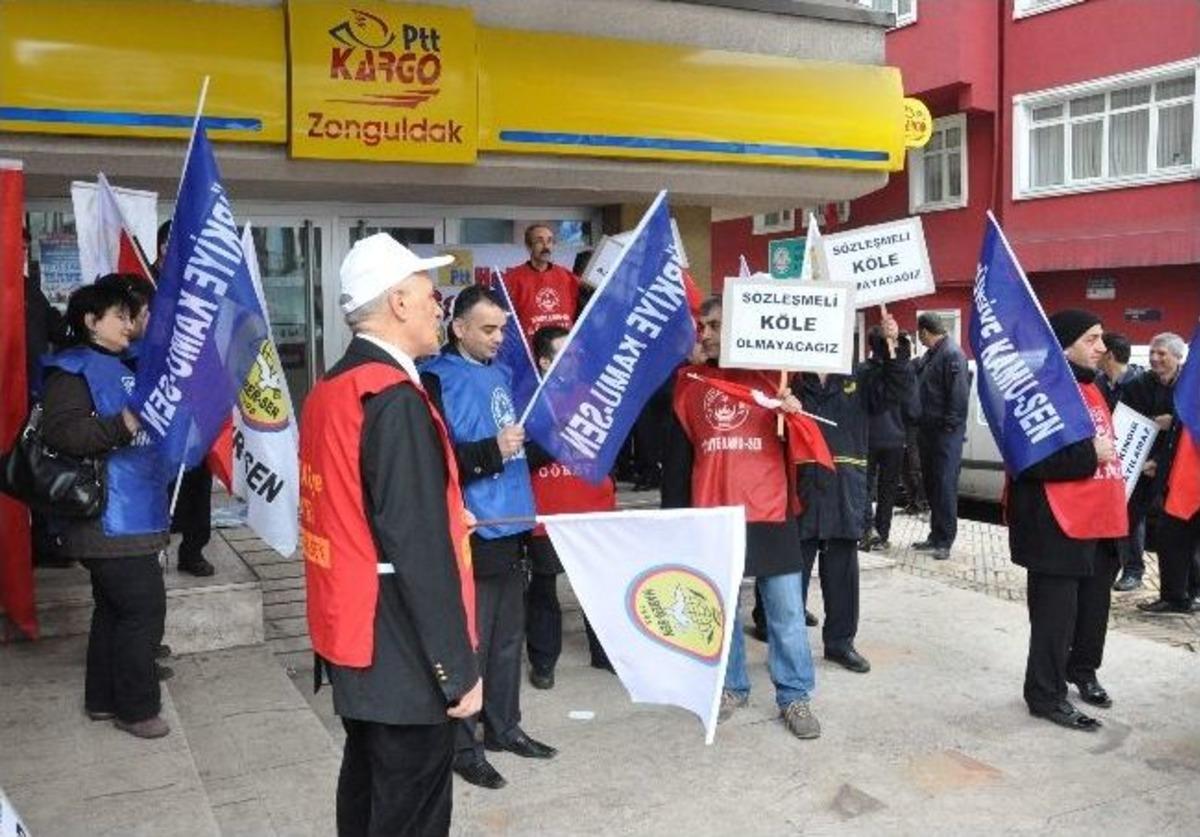 Ptt &Ccedil;alışanlarından, Ptt&rsquo;nin &Ouml;zelleştirilmesine Tepki