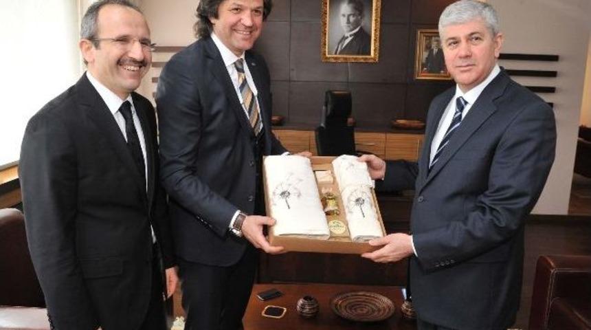 Denizli İhracat&ccedil;ılar Birliği Vali Erden&rsquo;i Ziyaret Etti