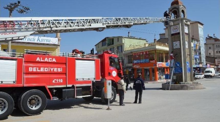 Alaca&rsquo;daki G&uuml;venlik Kameraları Yenilendi