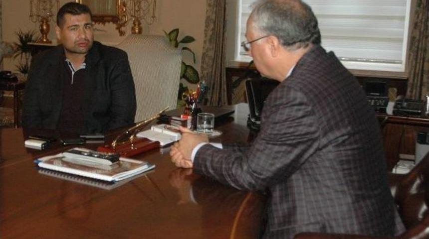 Sinan Şamil Sam'dan Vali Daş&ouml;z'e Ziyaret