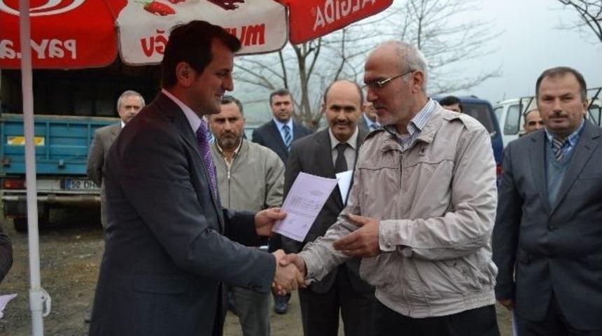 Kursiyerlere Belgeleri Verildi