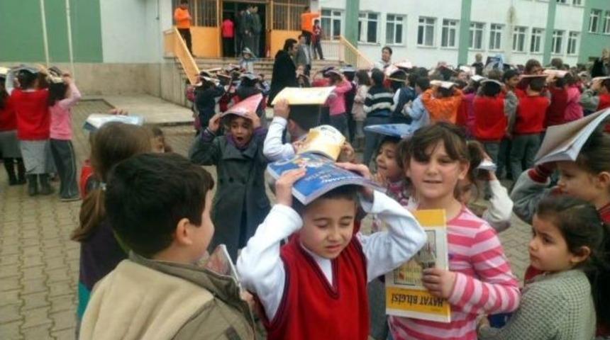 911'den Okulda Deprem Tatbikatı