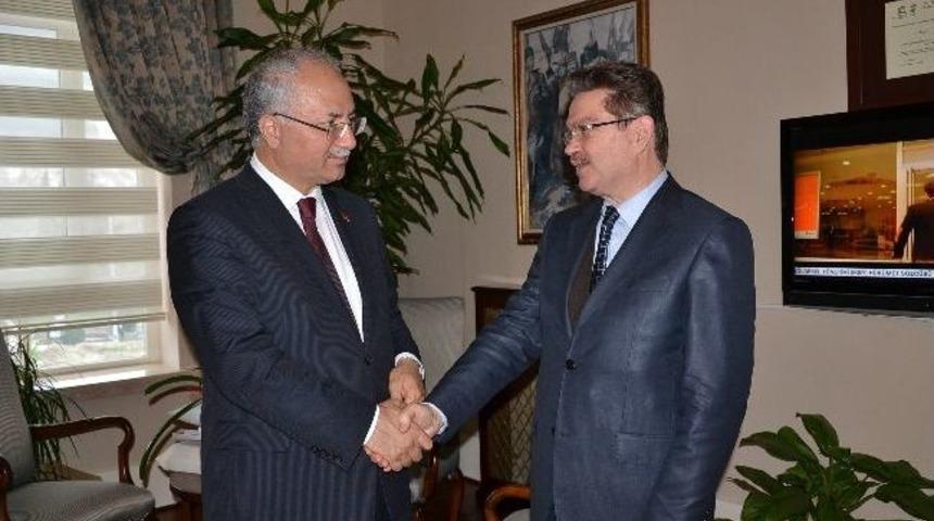 Defterdar Dede, Vali Daş&ouml;z&rsquo;e Veda Ziyaretinde Bulundu