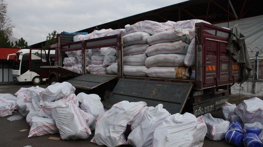 Elbistan'da 101 Bin Paket Ka&ccedil;ak Sigara Yakalandı