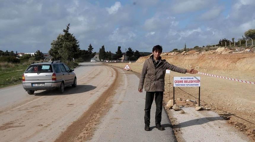 &Ccedil;eşme'de Paşalimanı Ve Şifne Yolu Genişletiliyor