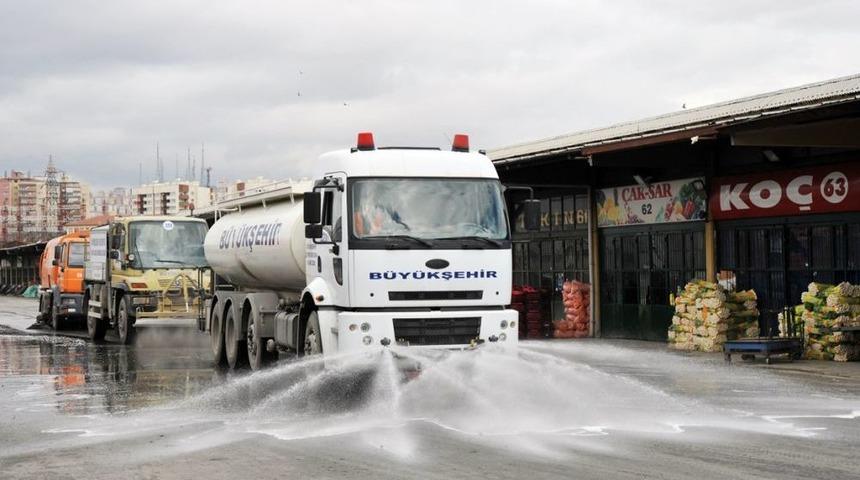 Ankara Toptancı Hali Dezenfekte Edildi