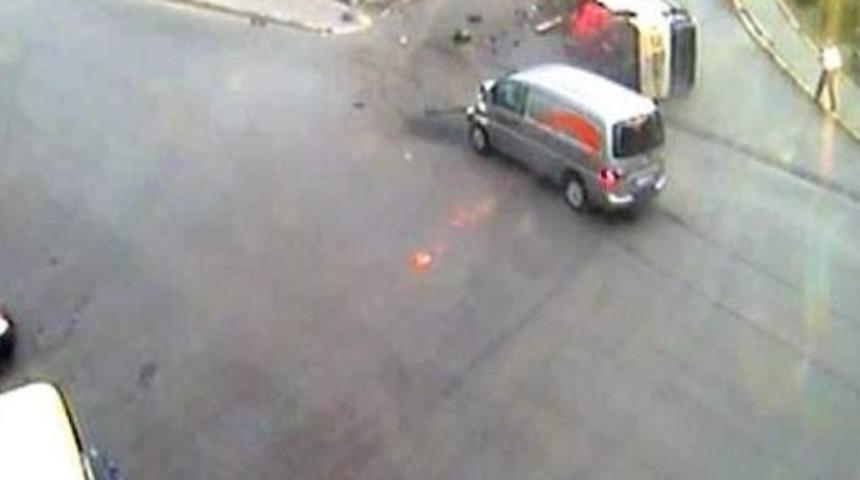 Safranbolu&rsquo;da Trafik Kazaları Mobese Kamerasında