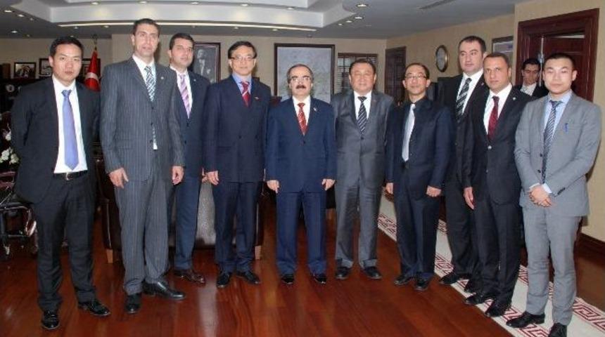 &Ccedil;inli Heyetten Vali Coş'a Ziyaret