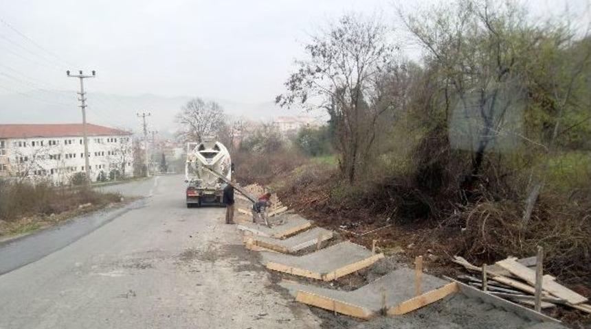 Kdz. Ereğli Belediyesinden Yağmur Suyu Kanal &Ccedil;alışması