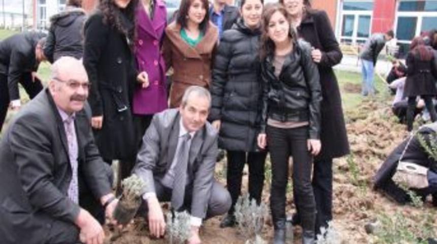 MAK&Uuml; &Ouml;ğrencileri I&ccedil;ecekleri Bitki &Ccedil;aylarını Okulda Yetiştirecek