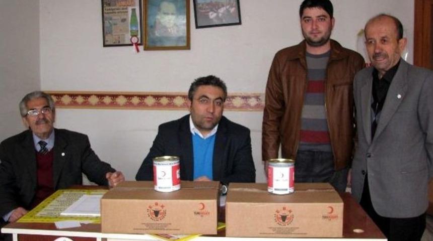 Kızılaydan 108 Aileye Kıyma Ve Kuşbaşı Yardımı