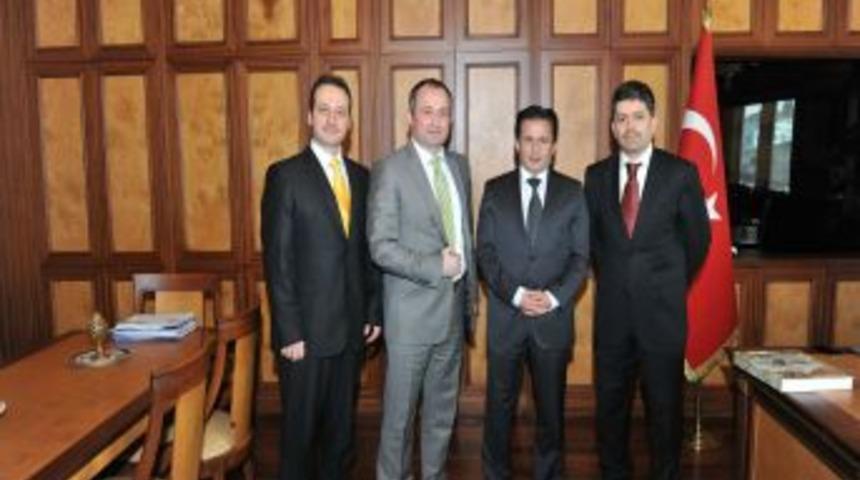 Coşkun Koleji Y&ouml;netiminden Başkan Yazıcı'ya Ziyaret