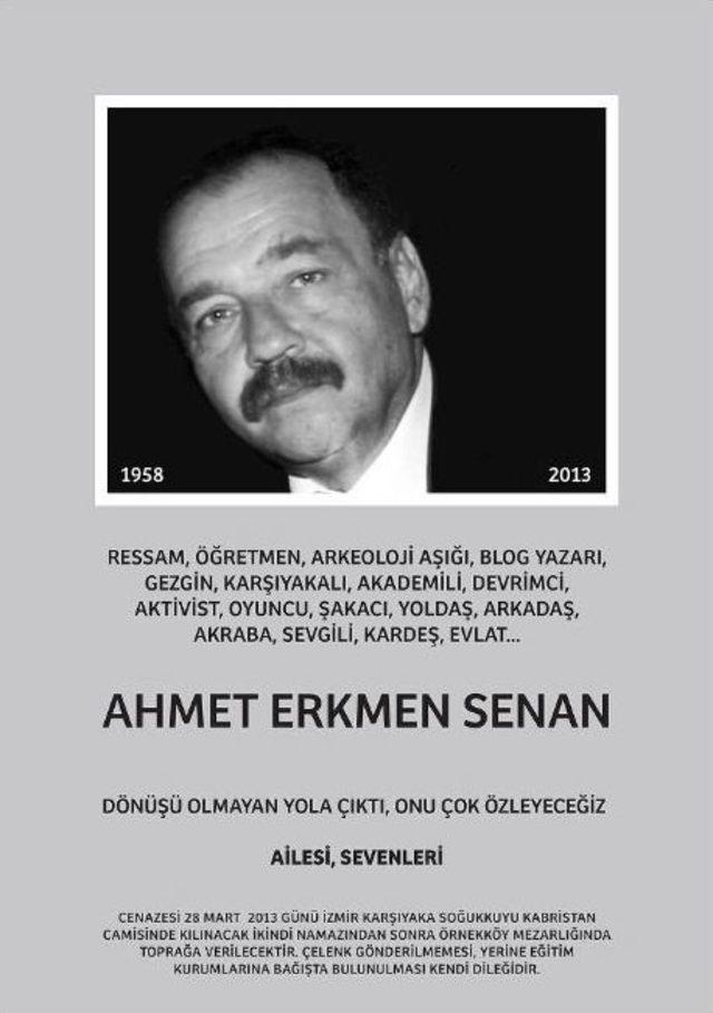 Karşıyakalı Ressam Erkmen Senan Vefat Etti 1