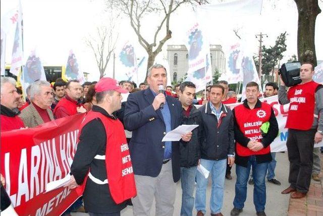 Prysmian İşçilerinin Toplu Sözleşme Protestosu