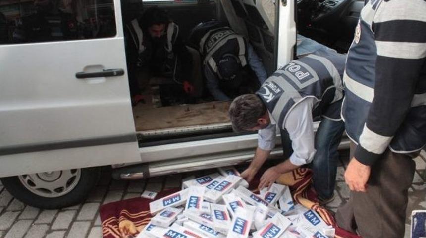 Afyonkarahisar&rsquo;da 6 Bin Paket Ka&ccedil;ak Sigara Ele Ge&ccedil;irildi