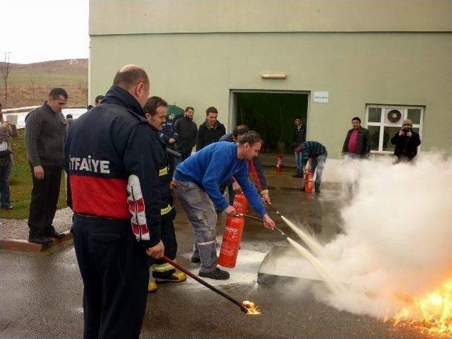 Su Arıtma Tesisinde Yangın Tatbikatı 1