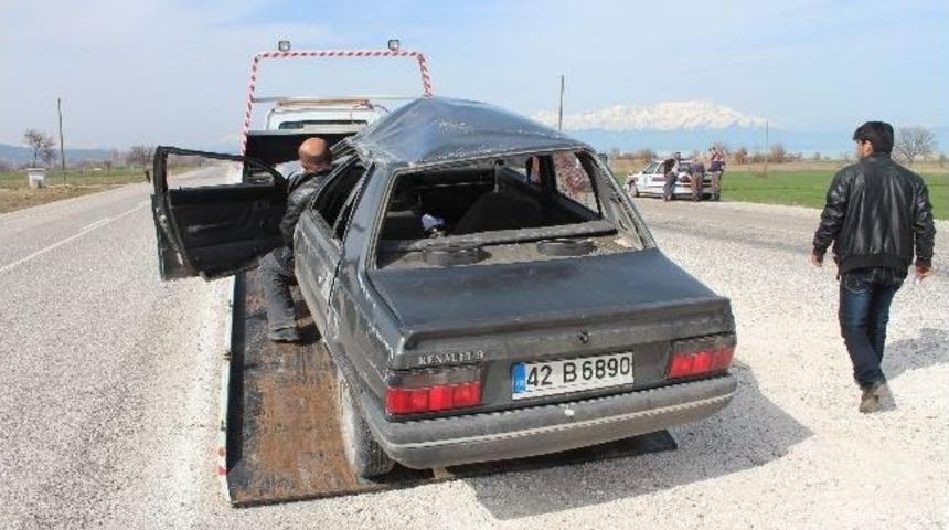 Beyşehir'de Otomobil Devrildi: 3 Yaralı