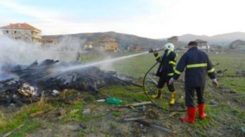 Osmancık&rsquo;ta yangın paniği