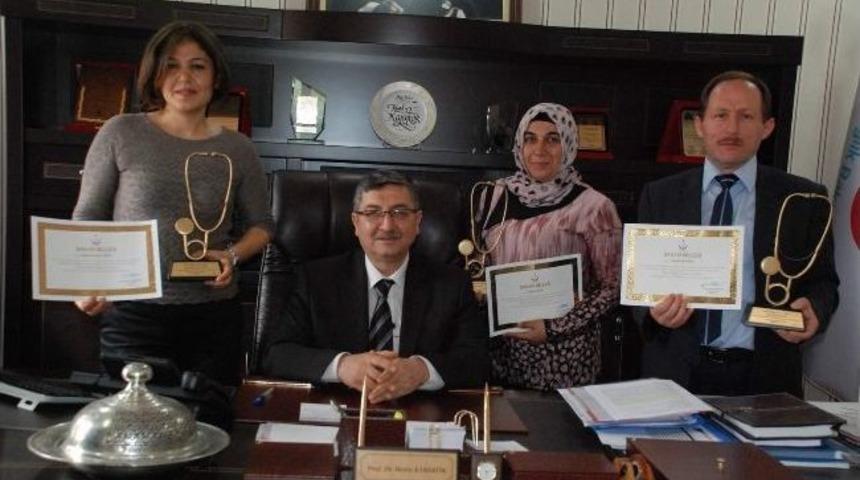 Sağlık M&uuml;d&uuml;r&uuml; Karak&ouml;k, Yılın Sağlık &Ccedil;alışanlarını Makamında Ağırladı