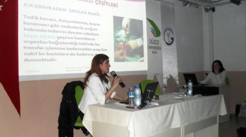 G&ouml;lyaka Myo &Ouml;ğrencilerinden Organ Bağışına Yoğun İlgi