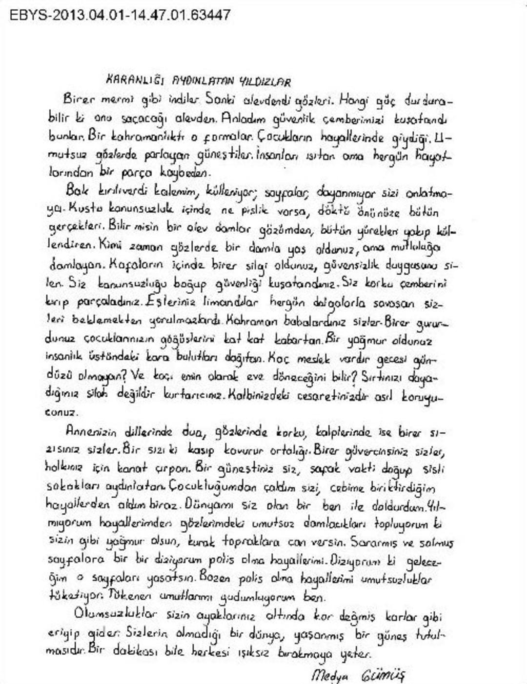 Polis Konulu Resim, Şiir Ve Kompozisyon Yarışması Sonu&ccedil;landı