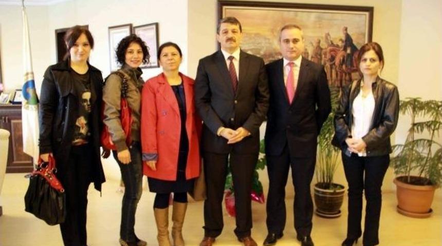 Anaokulu &Ouml;ğretmen Ve &Ouml;ğrencileri Başkan Akın&rsquo;ı Ziyaret Etti