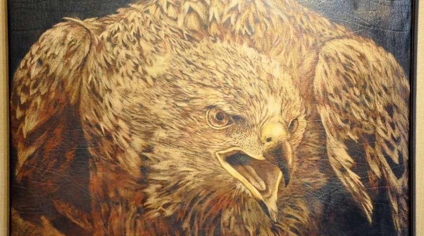 Amasya&rsquo;da Deri &Uuml;zerine Işlenmiş Resim Sergisi A&ccedil;ıldı