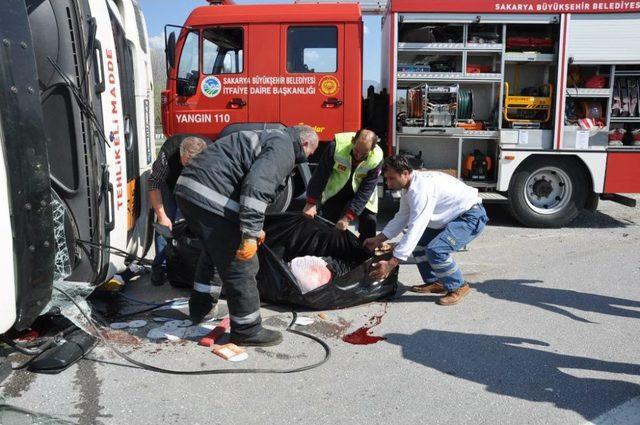 LPG Tankeri Devrildi; 1 ölü