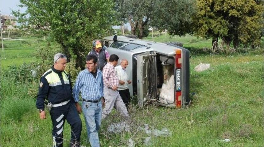 Tarlaya U&ccedil;an Ara&ccedil;tan Burnu Kanamadan Kurtuldu