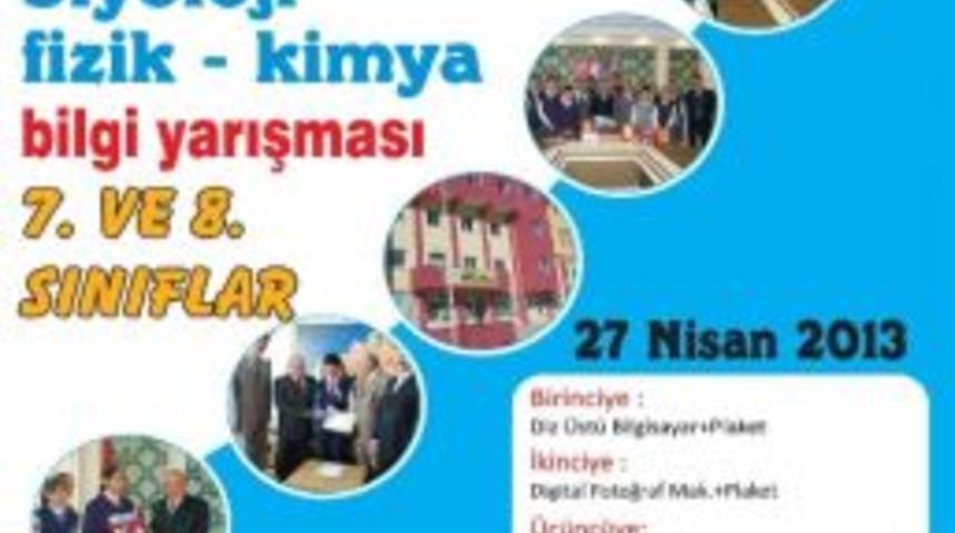 Bilgi Anadolu Lisesi, İl Geneli Fen Sınavı Yapıyor