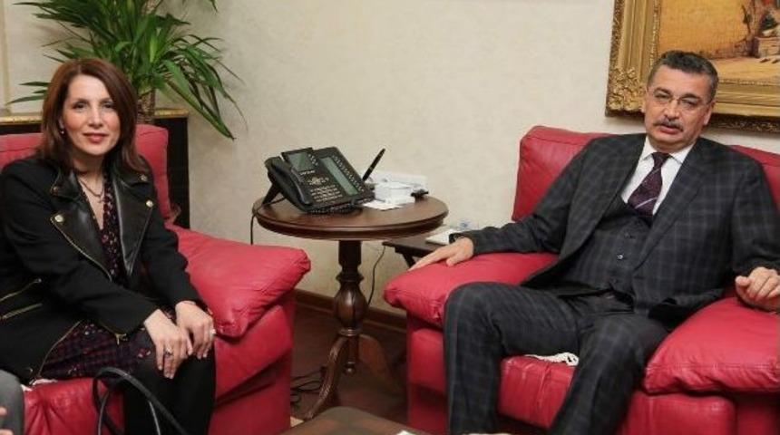 Uyum Bakanı &Ouml;ney, Vali G&uuml;ven&ccedil;&rsquo;i Ziyaret Etti