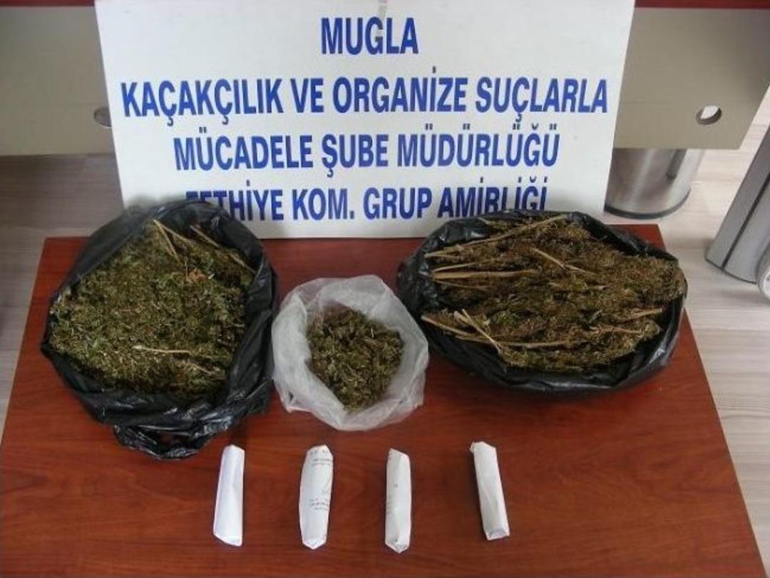 Fethiye'de 2,5 Kilo Esrar Yakalandı