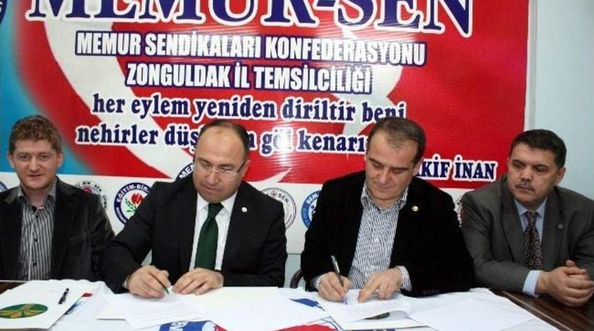 Memur-sen Zonguldak İl Temsilciliği Ve Kuveyt T&uuml;rk Katılım Bankası İle &Uuml;yelere Y&ouml;nelik Protokol İmzalandı