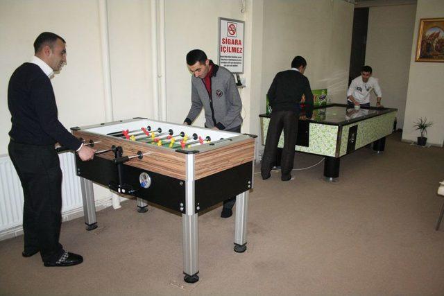 Langırt Ve Air Hockey Turnuvasında Kuralar Çekildi, Heyecan Başladı