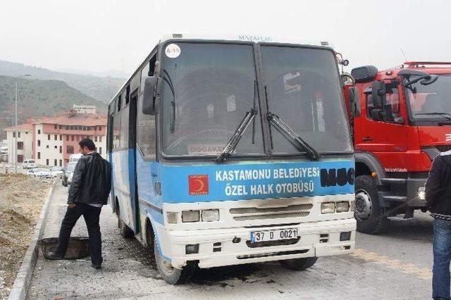 Kastamonu’da Otobüs Yangını