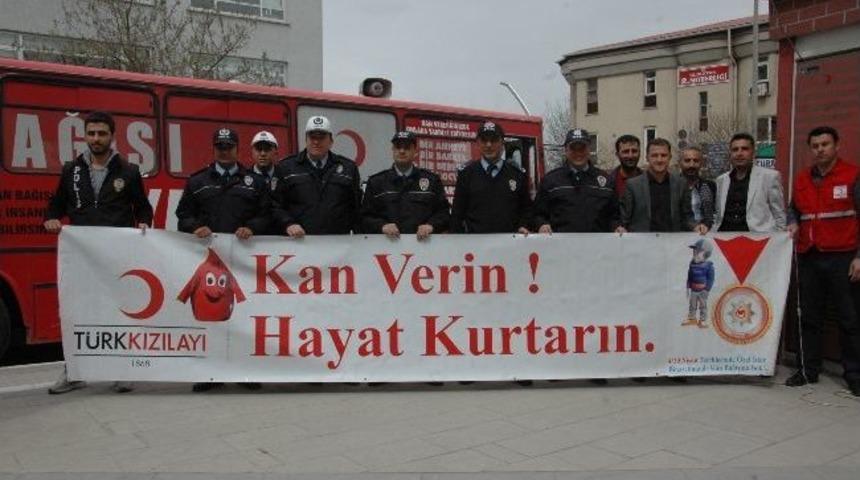 Elbistan&rsquo;da Polis Haftası Kan Bağışı İle Başladı